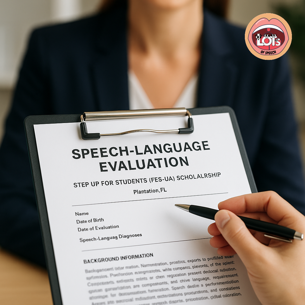 Plantation, FL Speech Evaluation for Step Up For Students (FES-UA) Scholarships